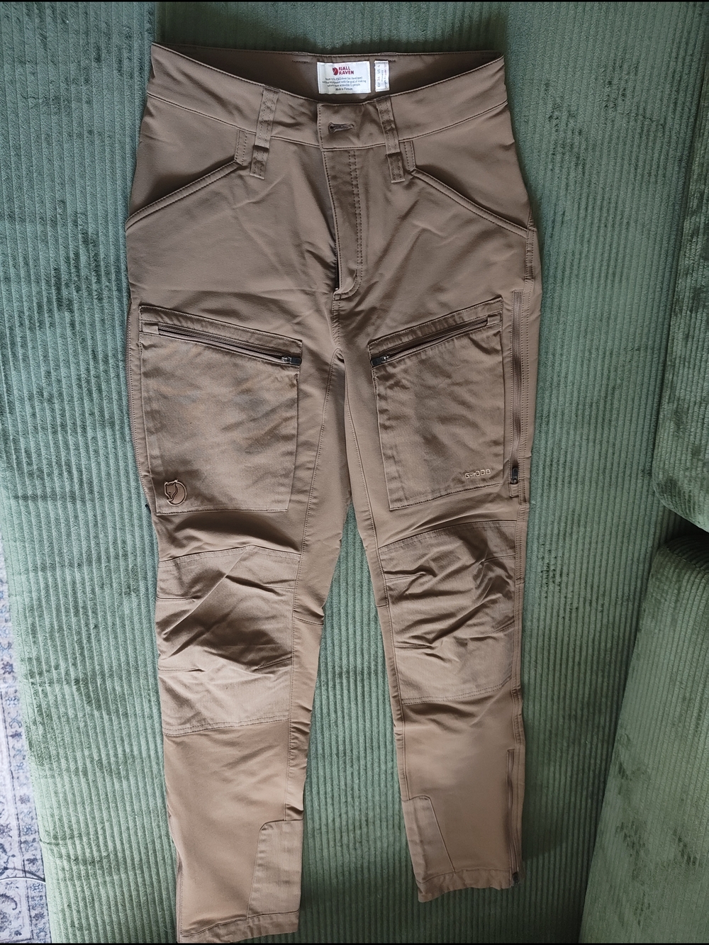 Fjallraven Women's Straight Leg Jeans in Tan